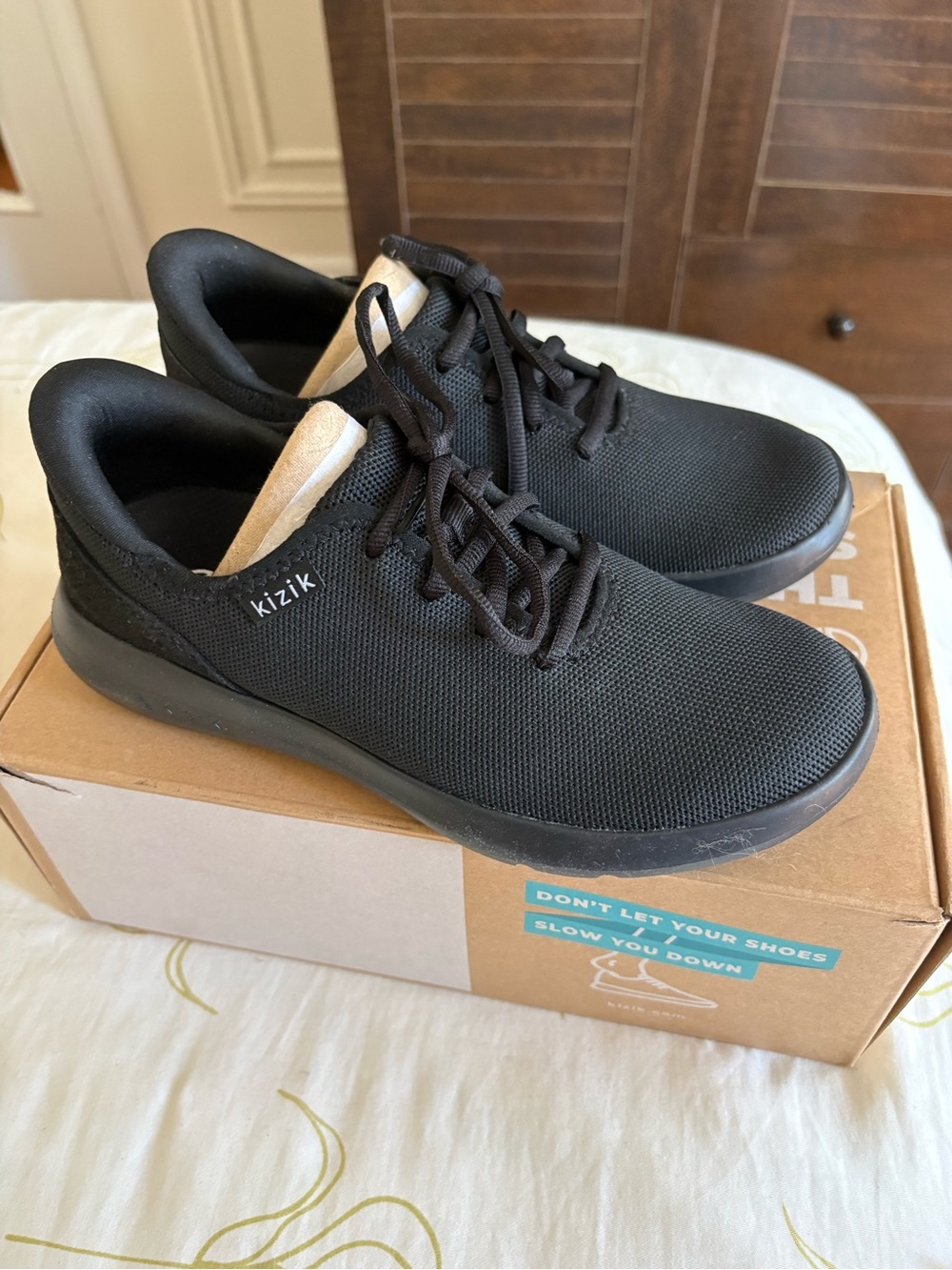 Women’s Kizik Madrid Black Slip-On walking shoe